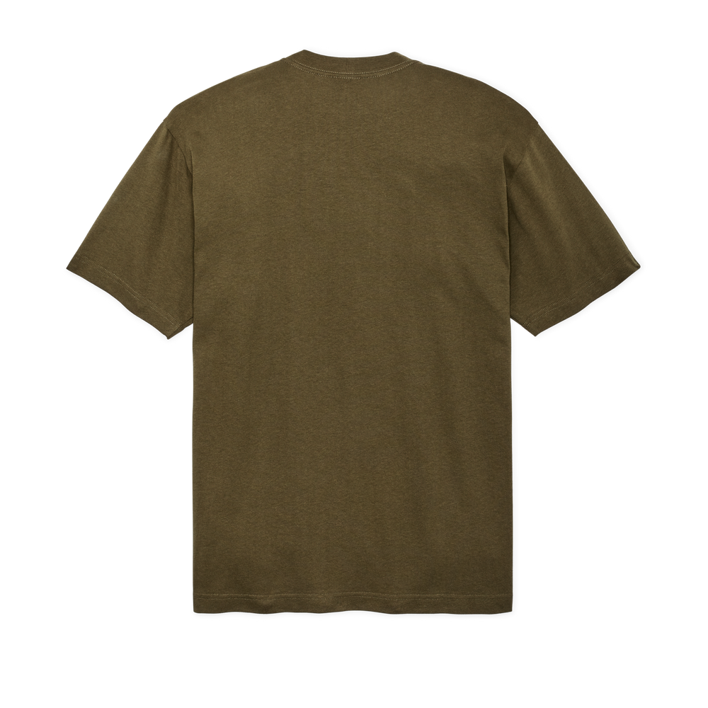 Alternate view of the Filson Frontier Pocket T-shirt - Dark Olive