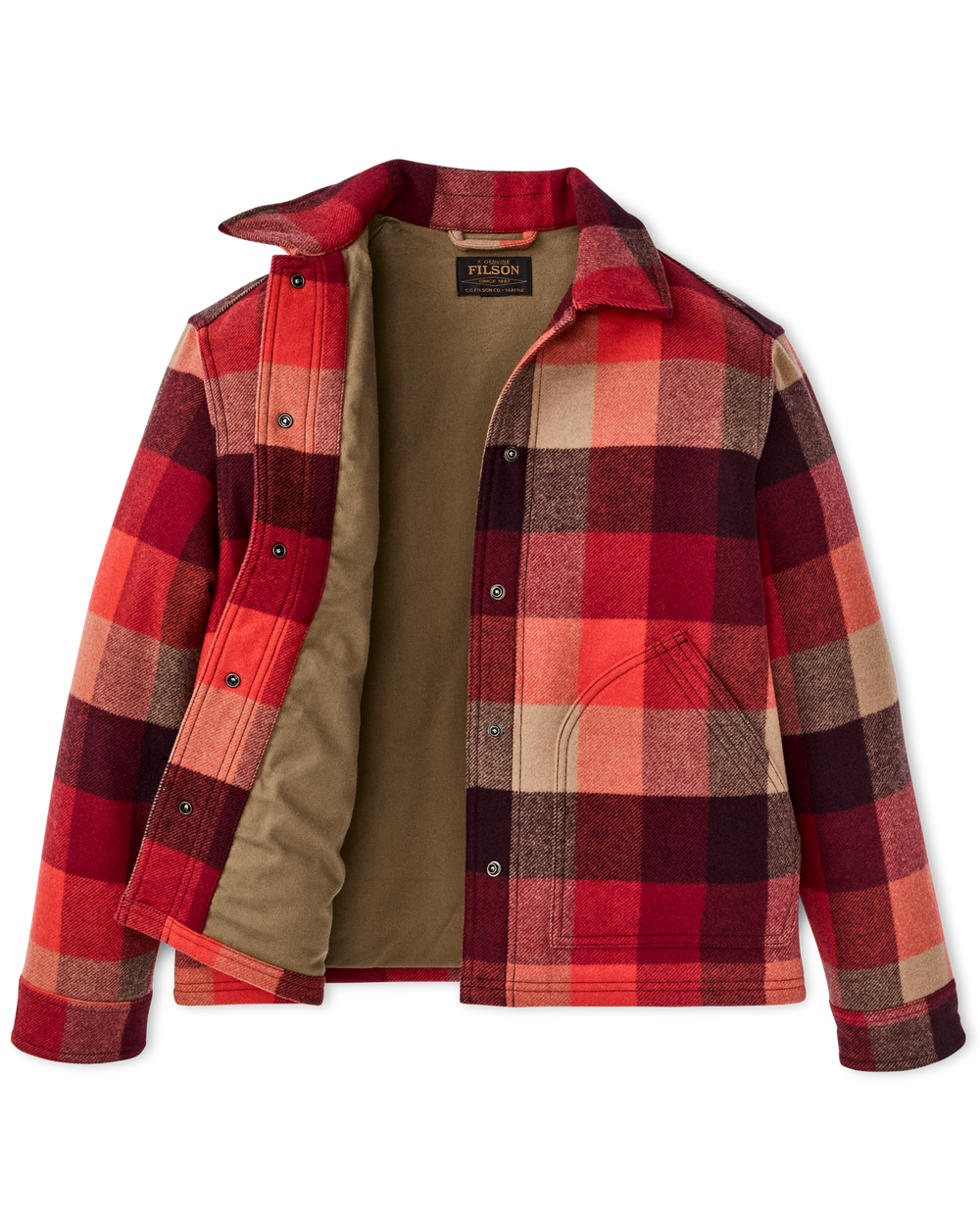 Women's Spokane Insulated Jacket - Red / Burgundy Plaid