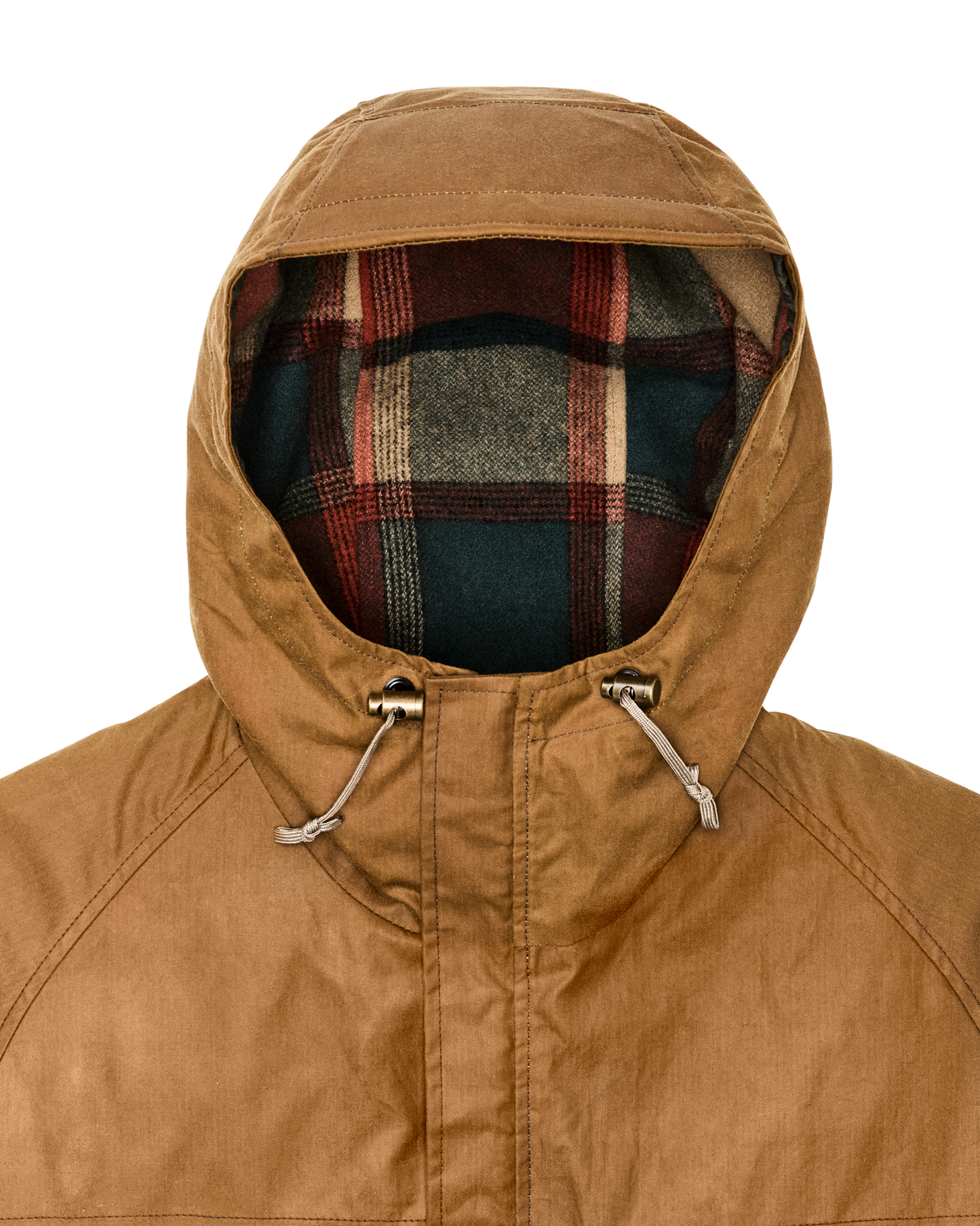 Filson X Freeman Wool Lined Raincoat - Dark Tan / Amber Spruce