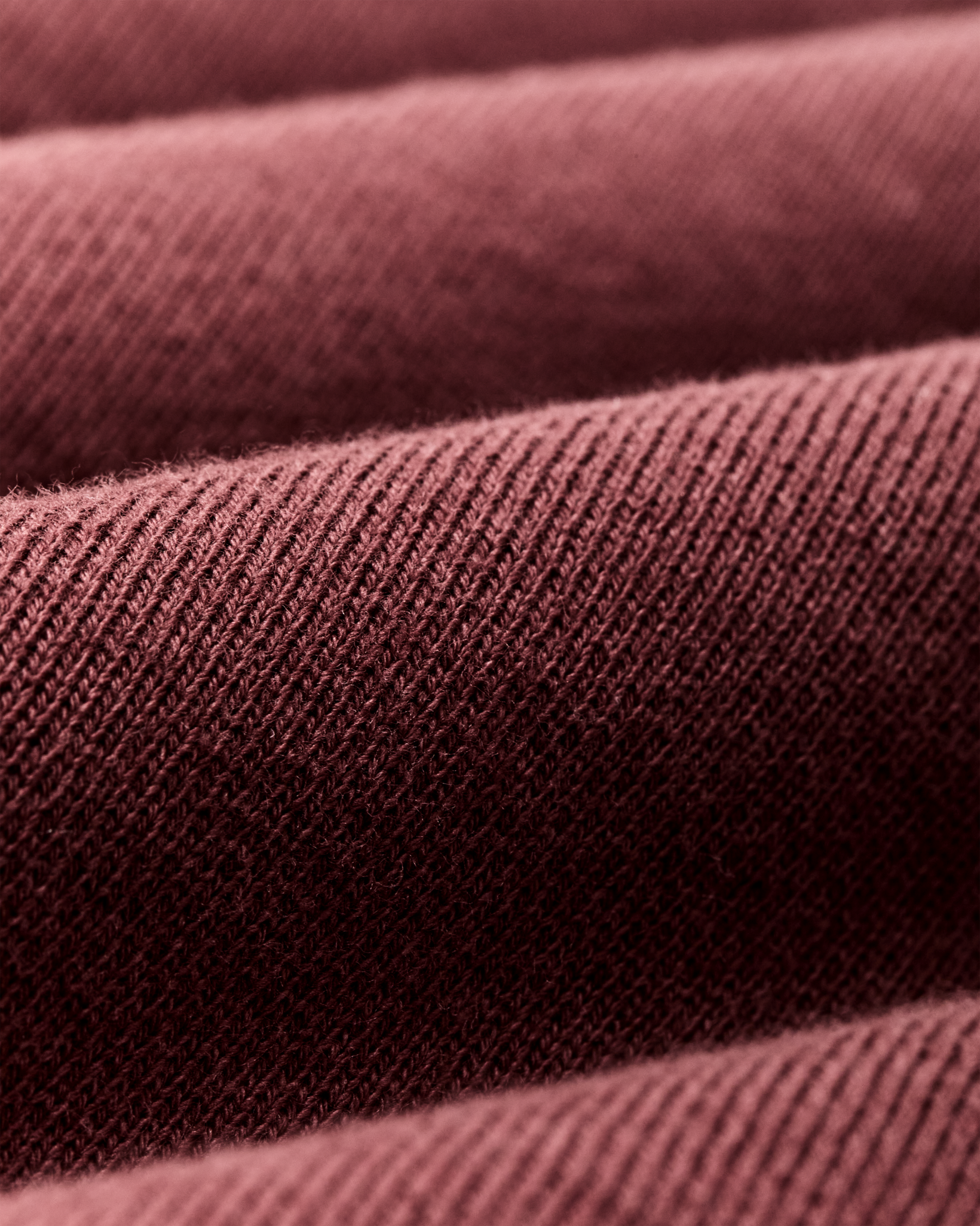Quarter-zip Terry Sweatshirt - Wine