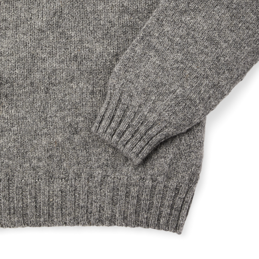 Alternate view of the Filson 4gg Heritage Crewneck Sweater - Heather Gray