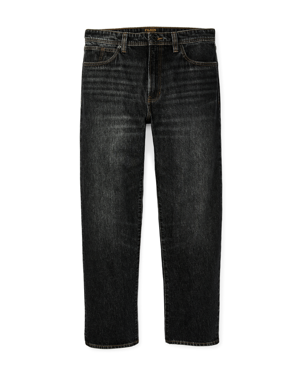 Front-facing image of the Filson 14-oz. Straight-Leg Jeans - Vintage Black