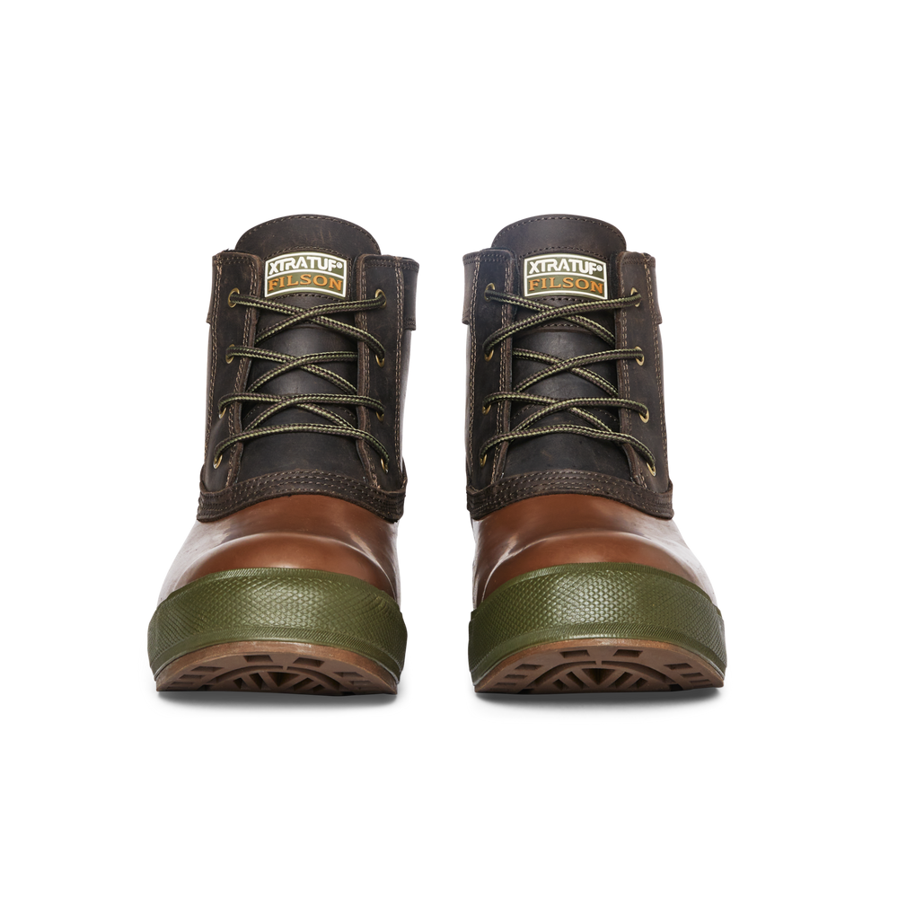 Alternate view of the Filson Filson X Xtratuf 6" Legacy Lace Boots - Brown