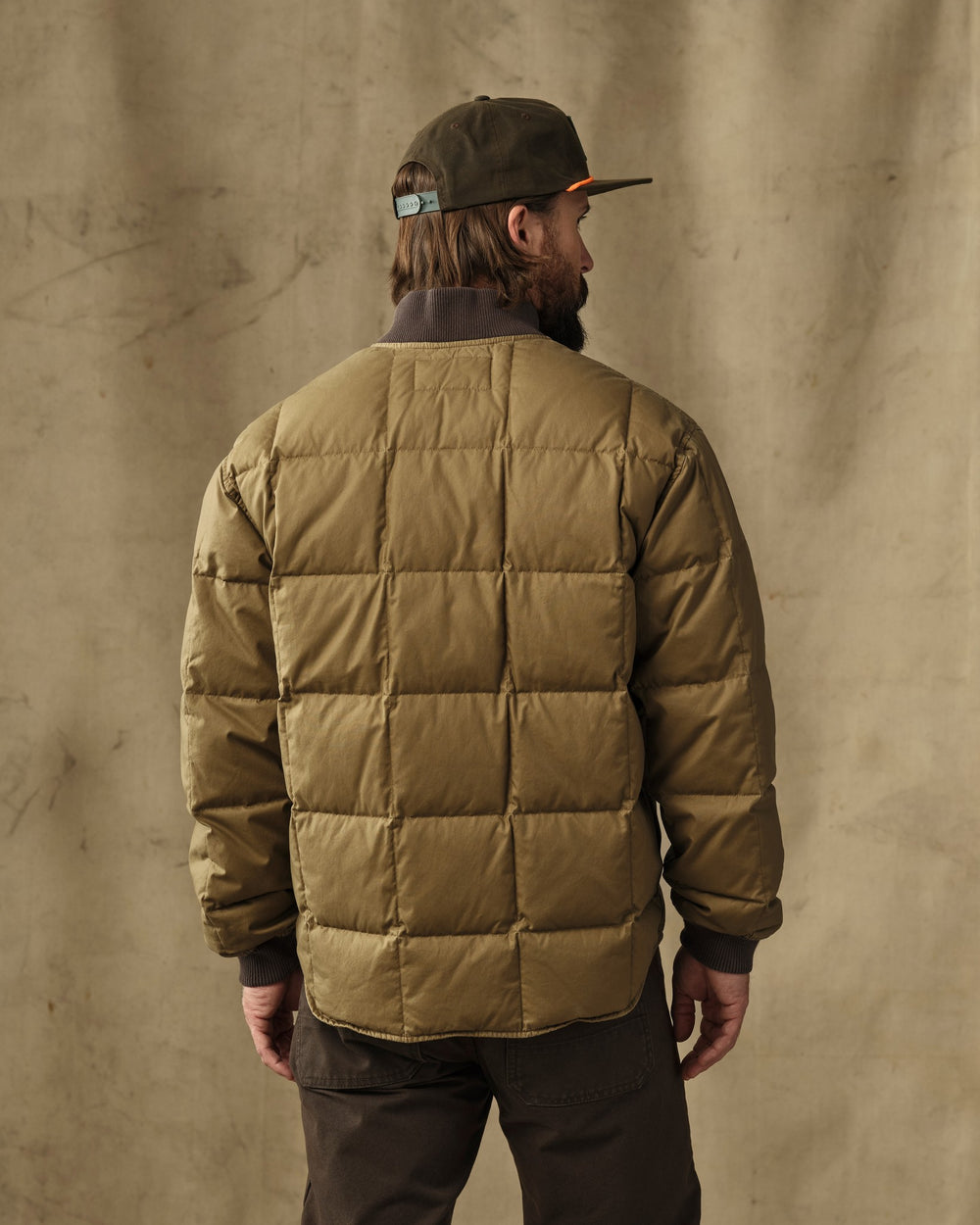 Heritage Cotton Down Jacket - Light Brown