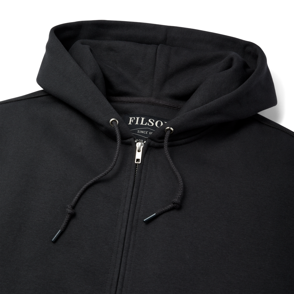Alternate view of the Filson Prospector Full-zip Hoodie - Faded Black