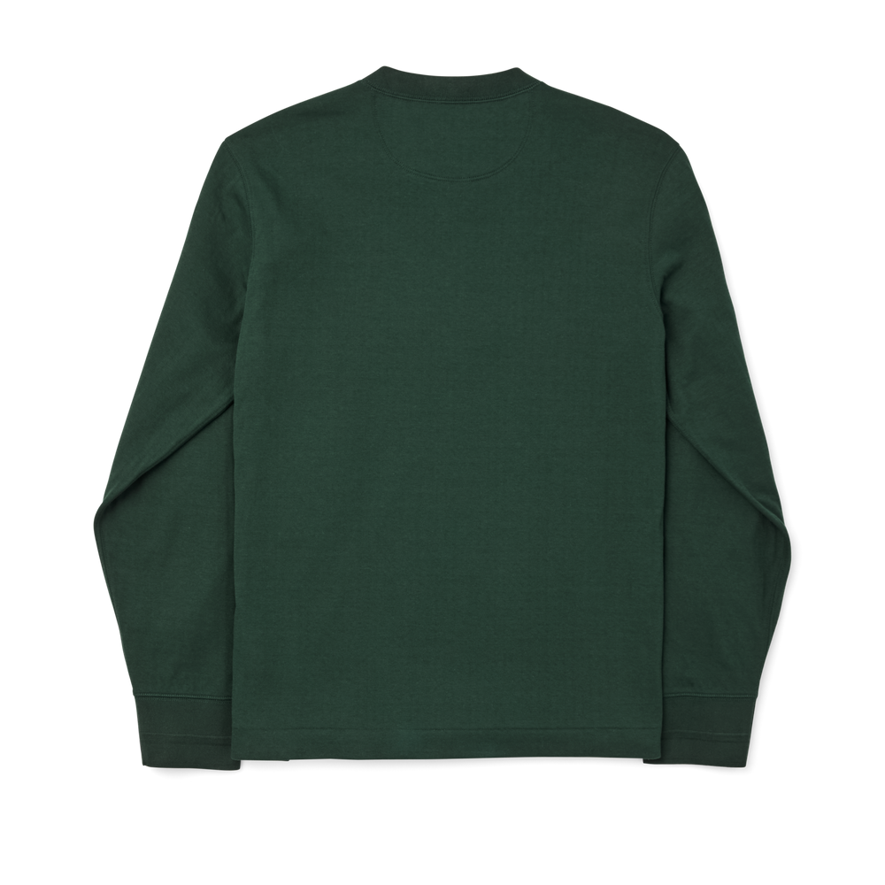 Alternate view of the Filson Double Layer Henley - Fir