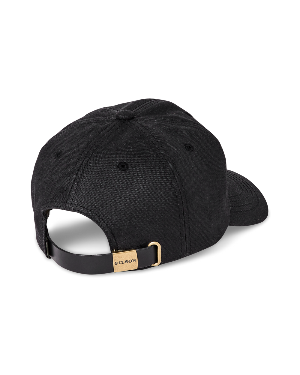 Alternate view of the Filson Waxed Low-profile Logger Cap - Black