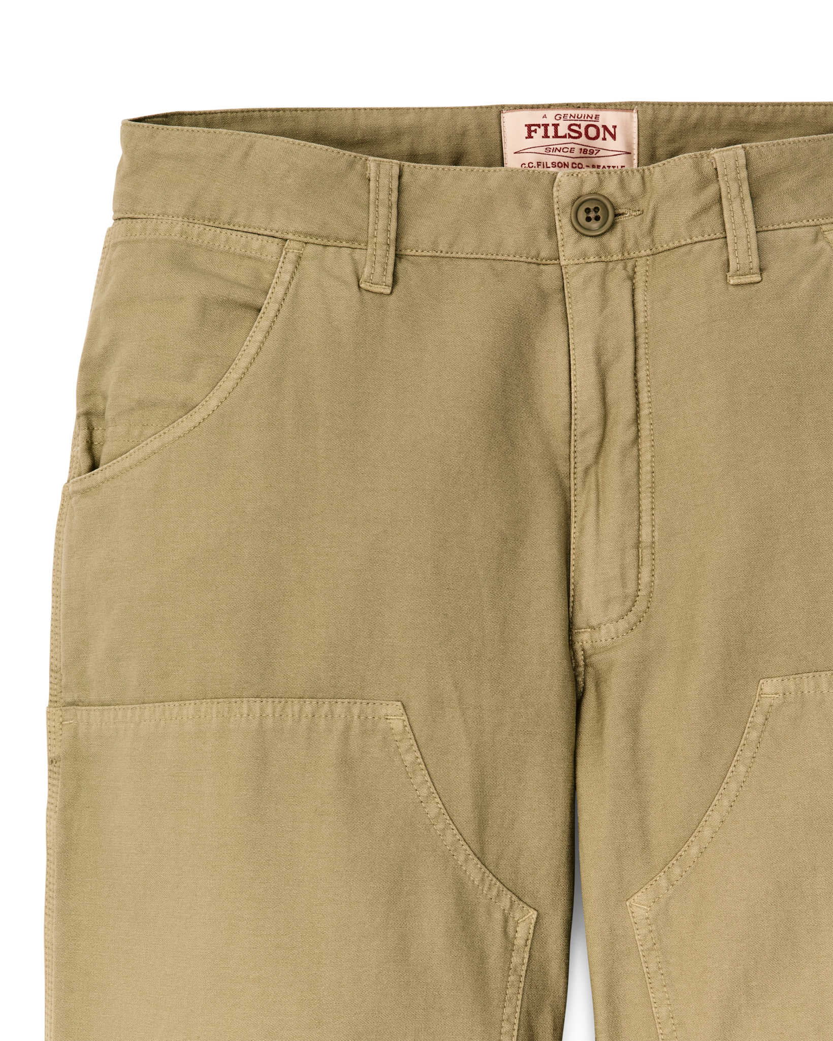 Women's Reverse Sateen Double Front Pants - Antique Khaki