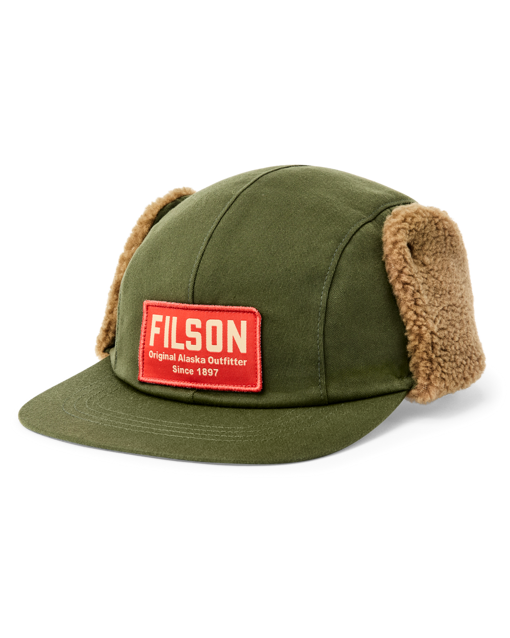 FILSON フィルソン ロングビルキャップ オリーブ Fleece-Lined Flap Cap - Otter Green | Filson