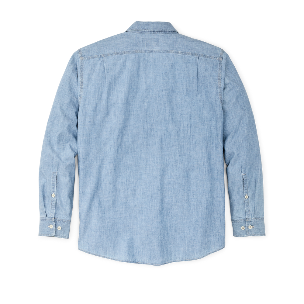 Alternate view of the Filson Chambray Cpo Shirt - Light Indigo Chambray