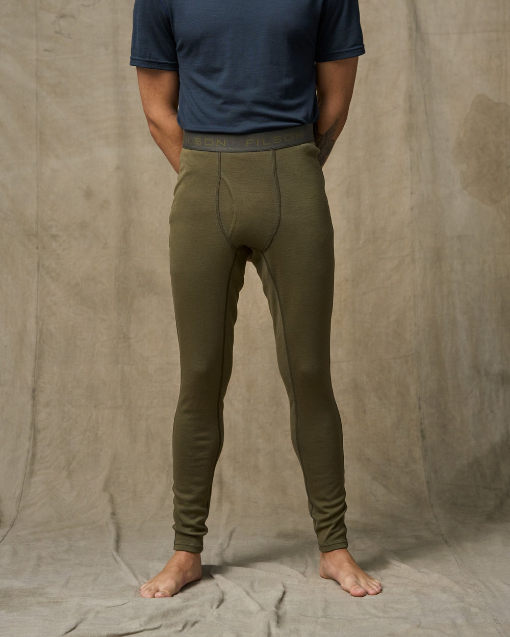 400g Merino Wool Bottoms - Dark Olive