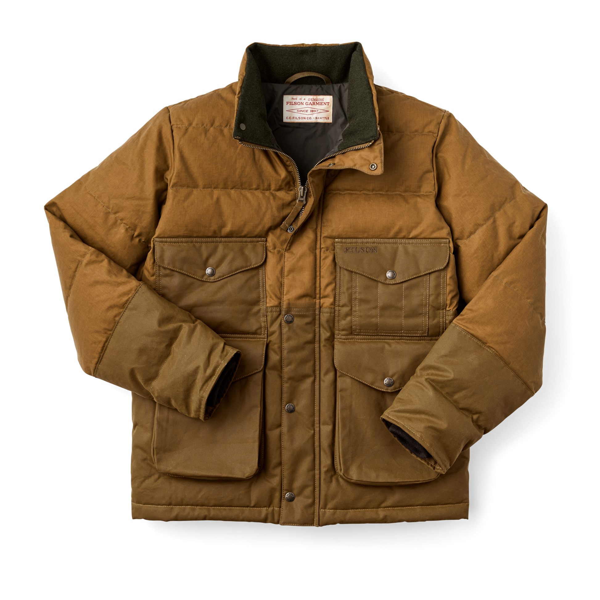 Waxed Canvas Down Cruiser Jacket | Filson Waxed Canvas Down Cruiser Jacket | Filson