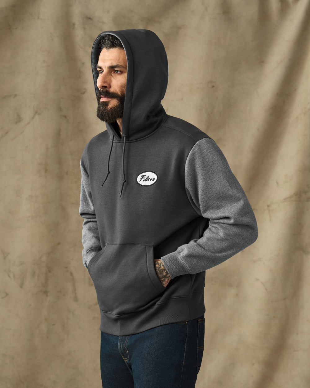 Mallard Graphic Hoodie - Faded Black