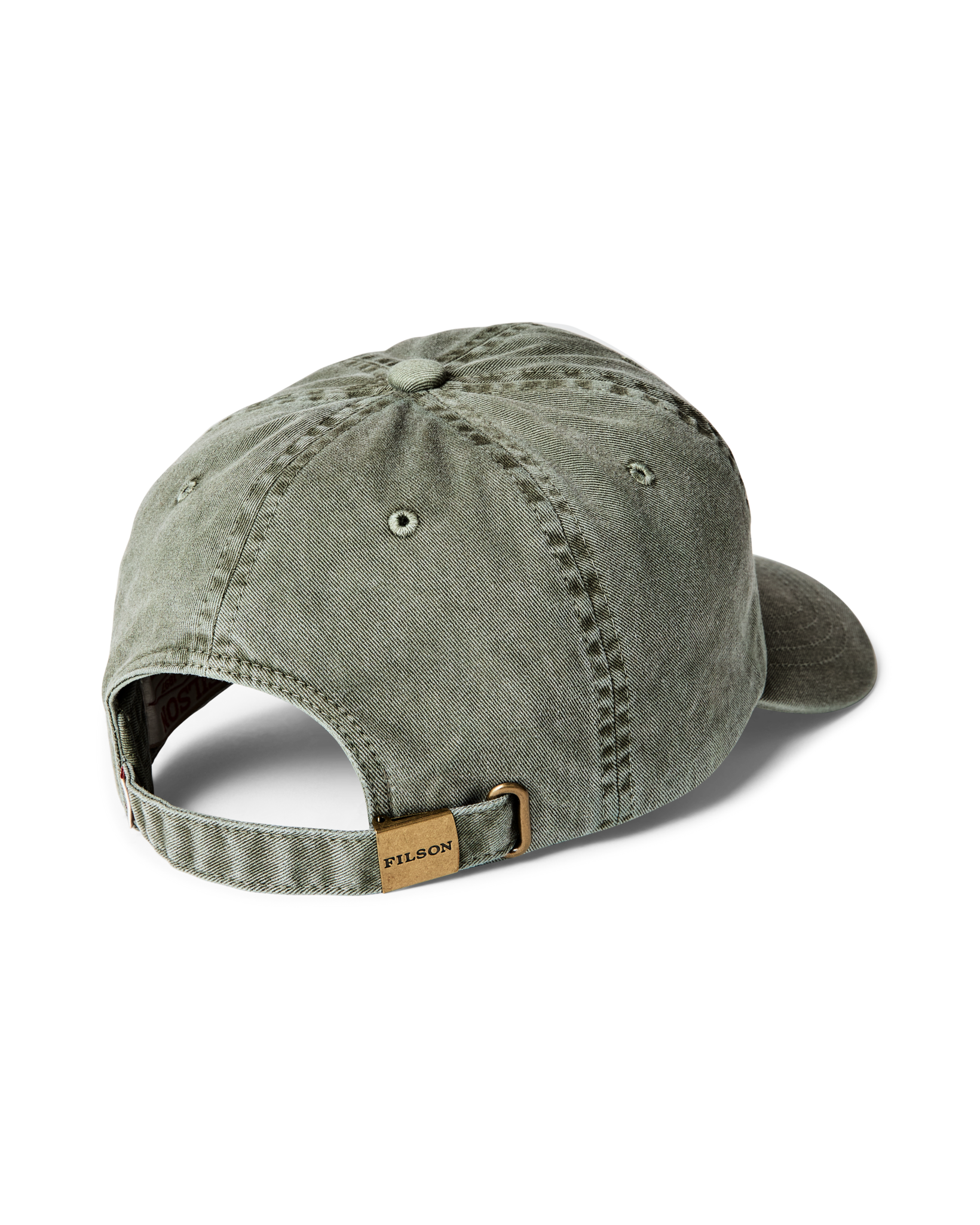 Alternate view of the Filson Washed Low-profile Logger Cap - Washed Olive