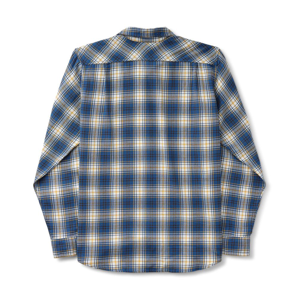 Alternate view of the Filson Scout Shirt - Blue/gold/white Plaid