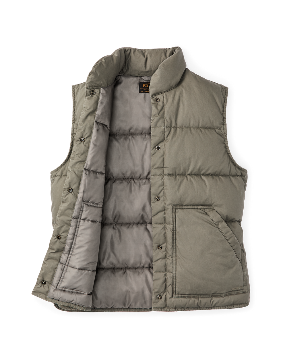 Women's Heritage Cotton Down Vest - Smokey Olive