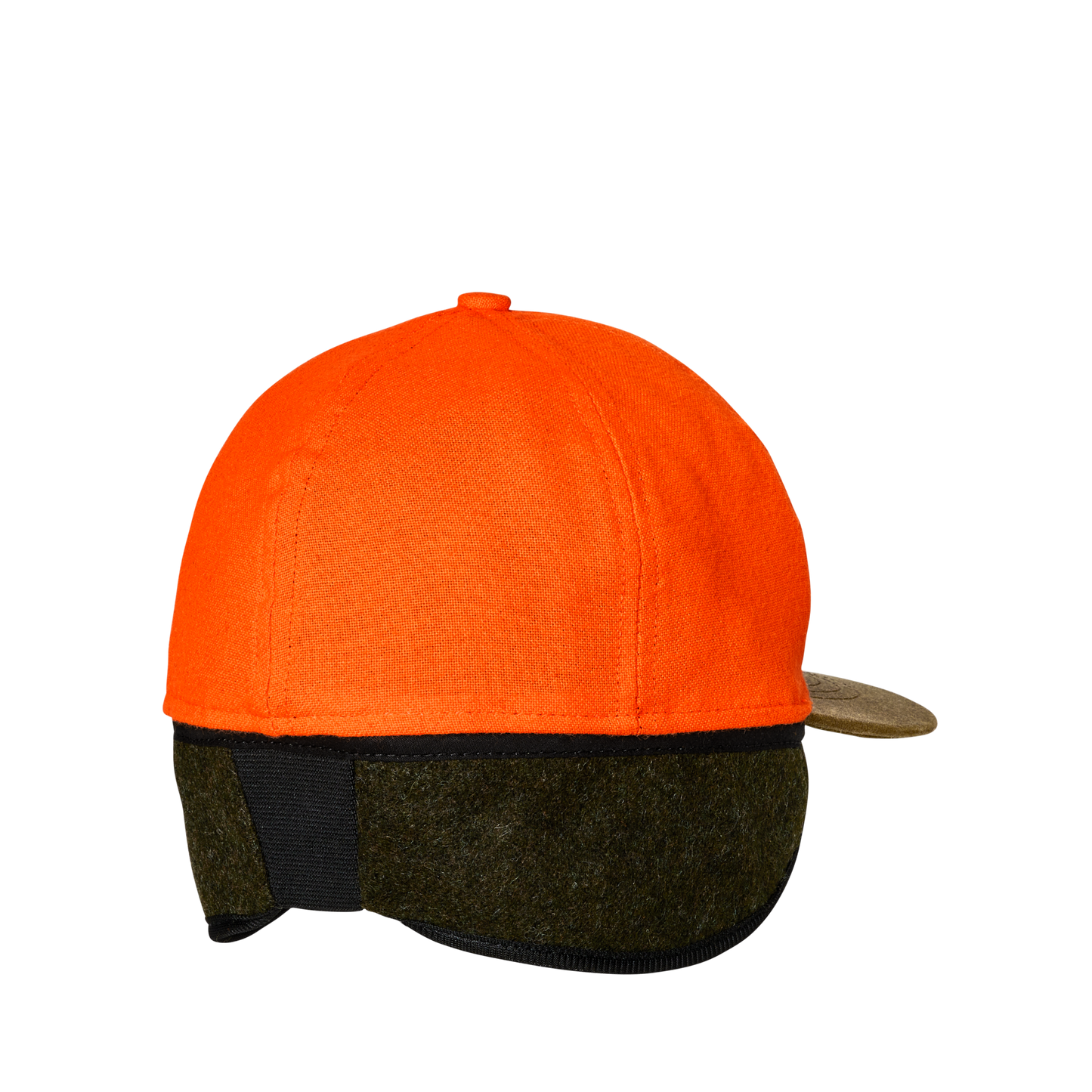 Alternate view of the Filson Insulated Blaze/tin Cloth Cap - Desert Tan / Blaze Orange