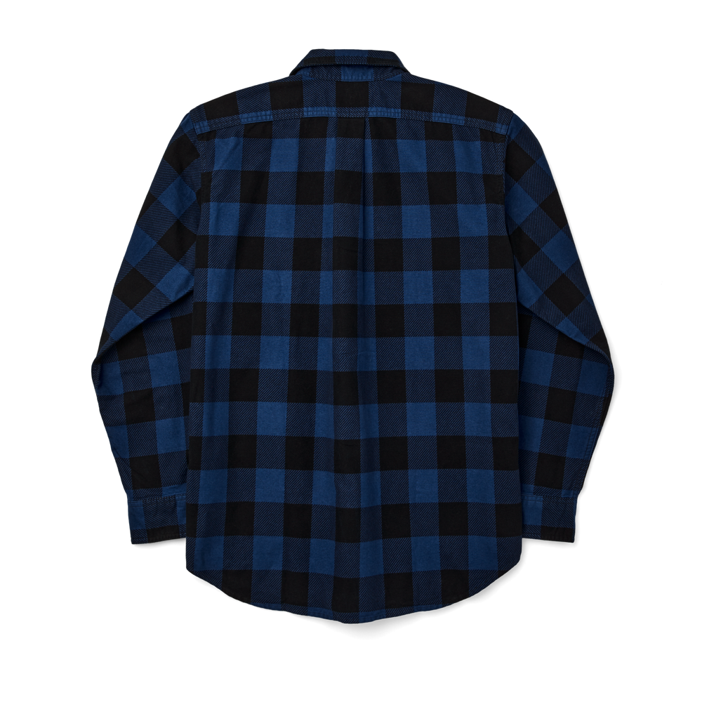 Alternate view of the Filson Field Flannel Shirt - Cobalt Black Buffalo Check