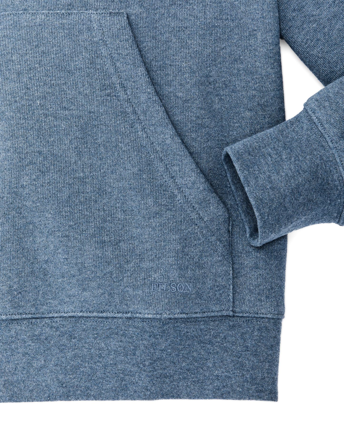 Women's French Terry Half-zip Hoodie - Light Blue