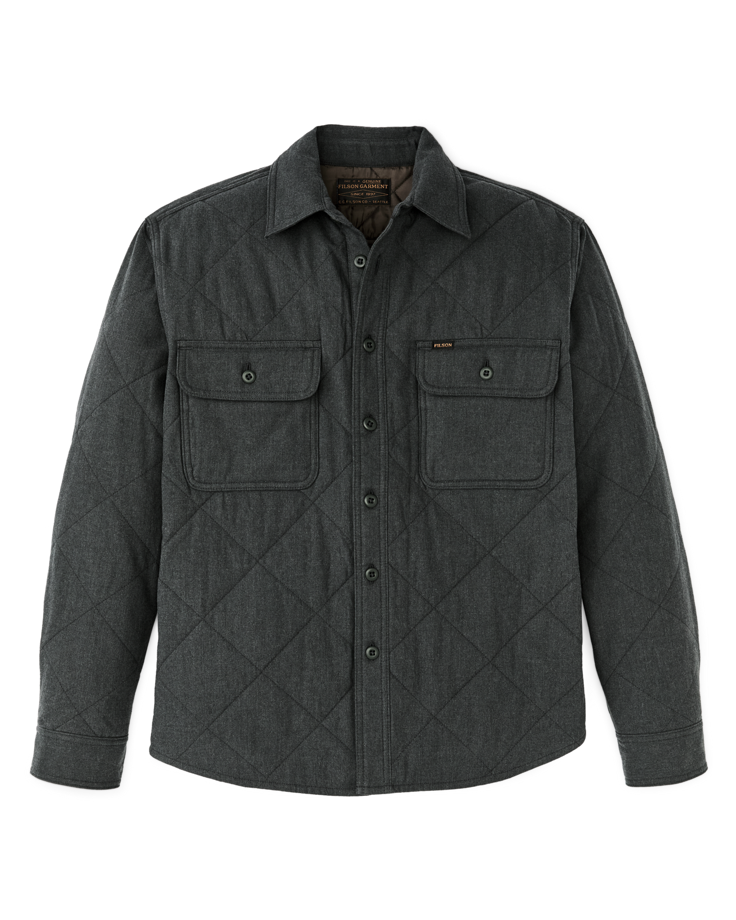 Insulated Flannel Shirt - Charcoal