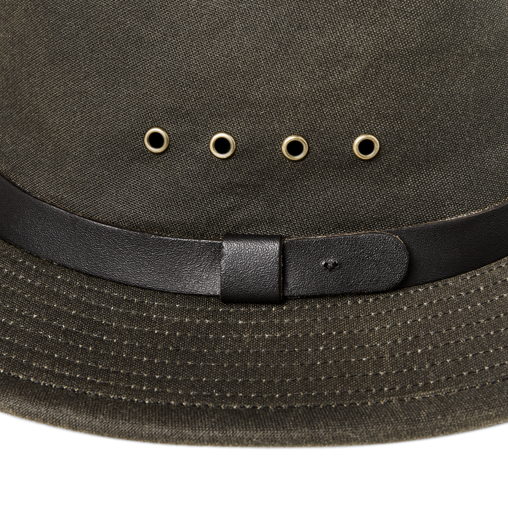 Alternate view of the Filson Insulated Packer Hat - Otter Green