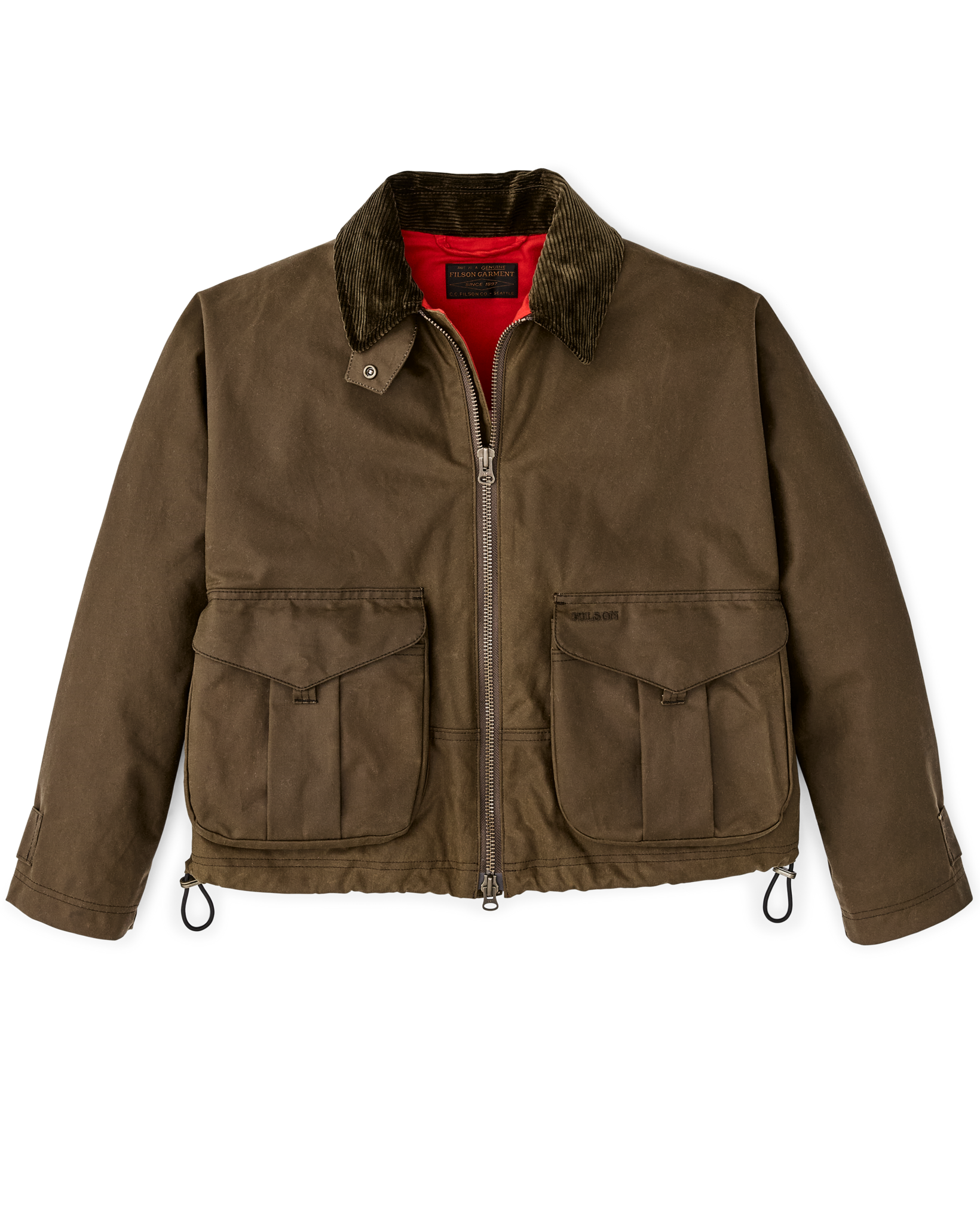 Women's Shelter Cloth Short Work Jacket - Dark Tan