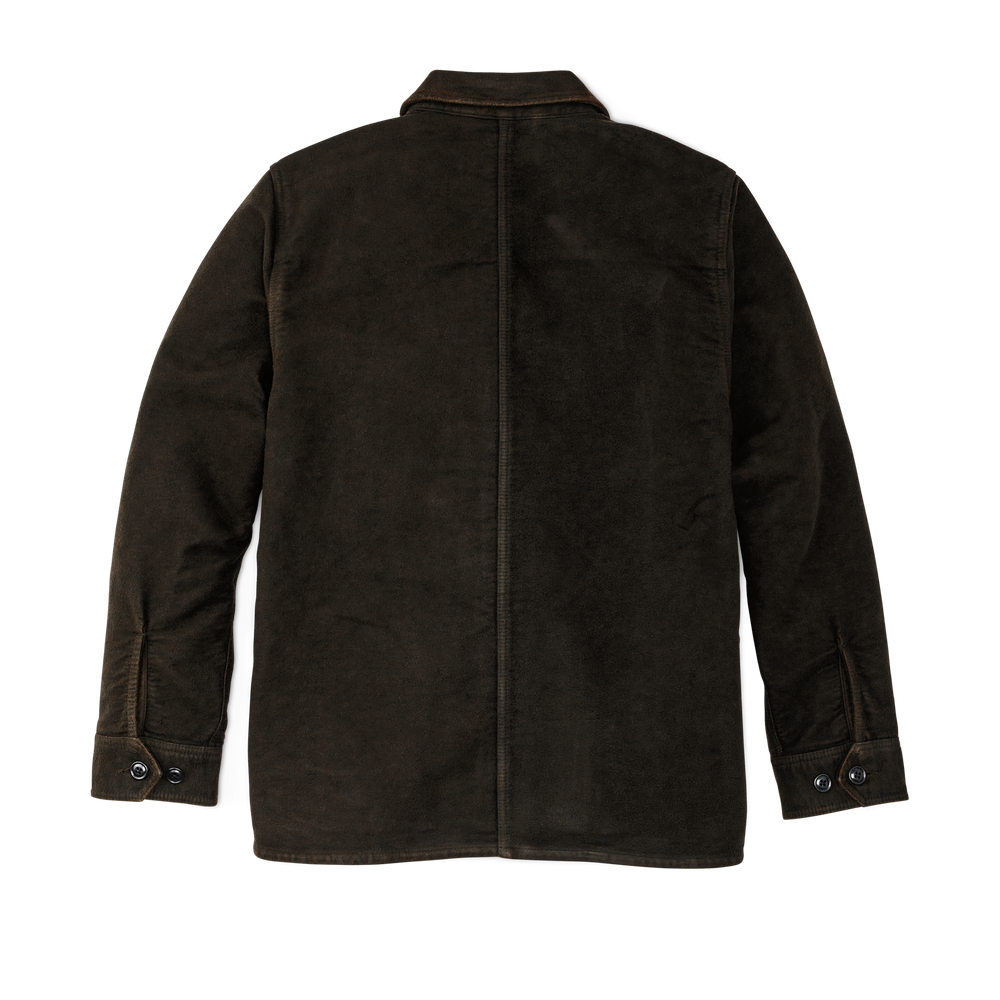 Alternate view of the Filson Vintage Wash Moleskin Work Coat - Siberian Brown