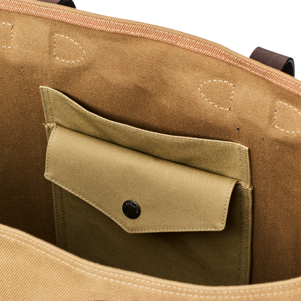 Alternate view of the Filson Rugged Twill Large Open Tote Bag - Tan