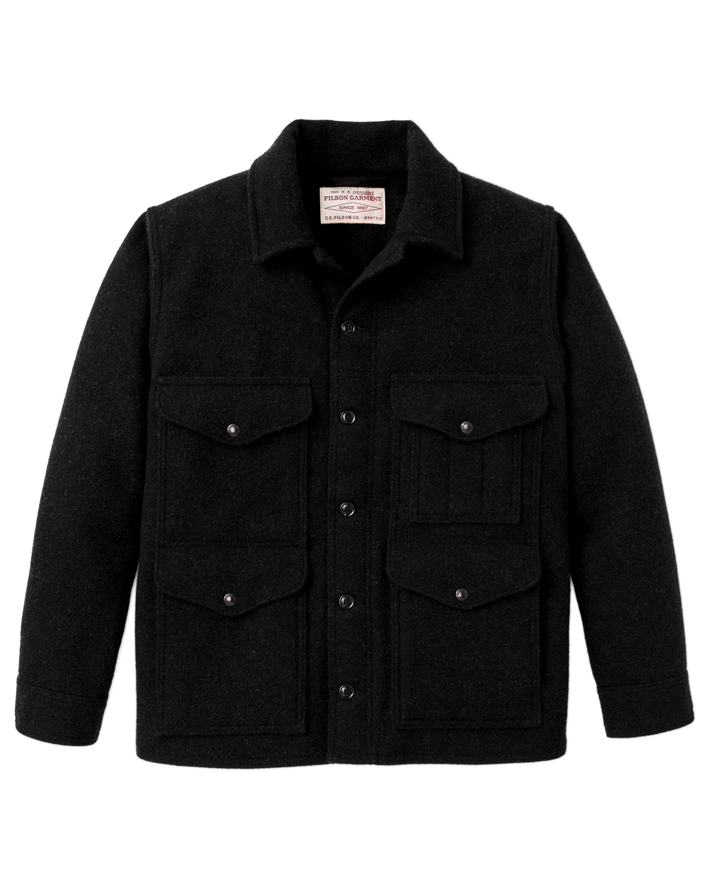 Mackinaw Wool Cruiser Jacket - Charcoal