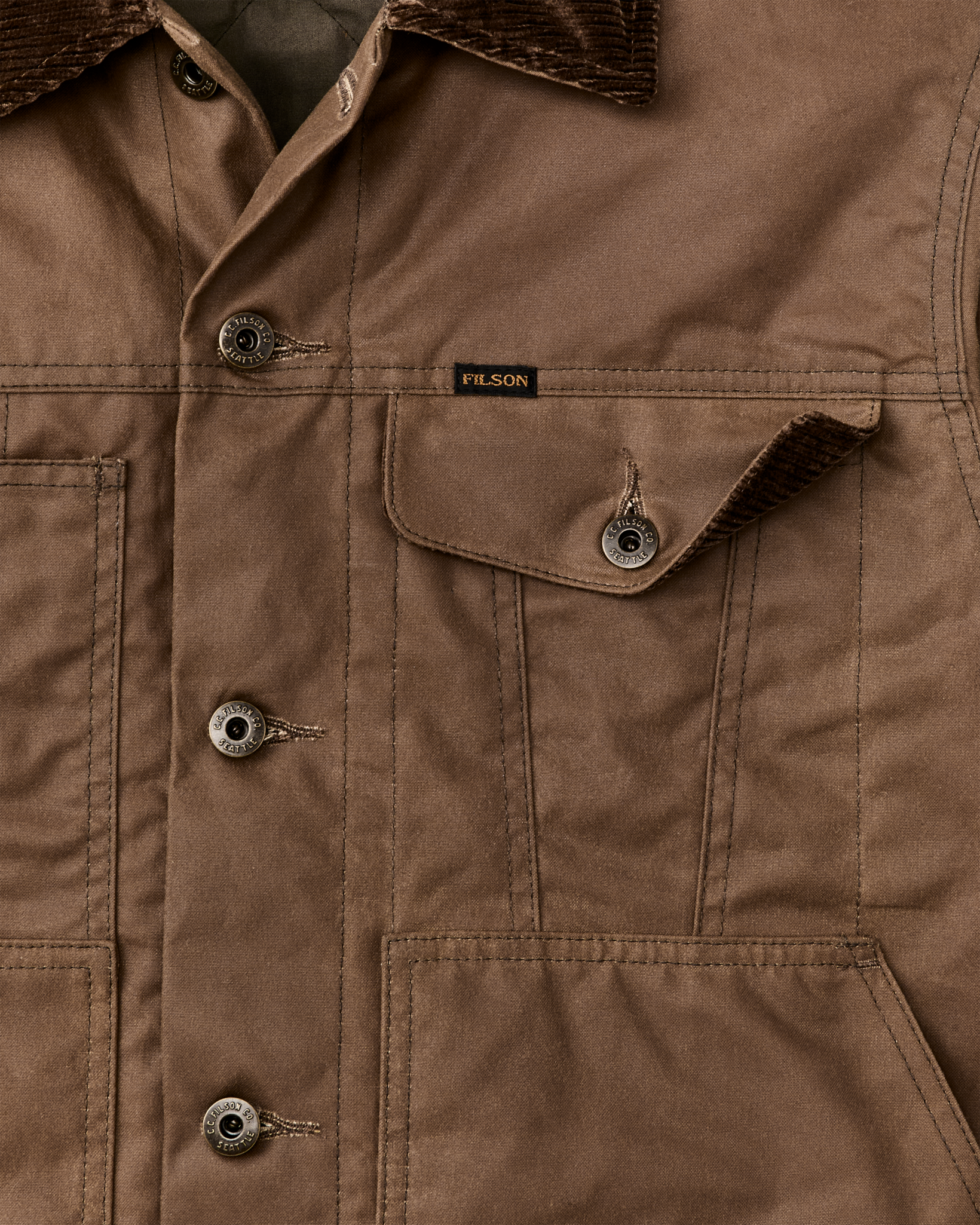 Insulated Short Cruiser Jacket - Dark Brown | Filson