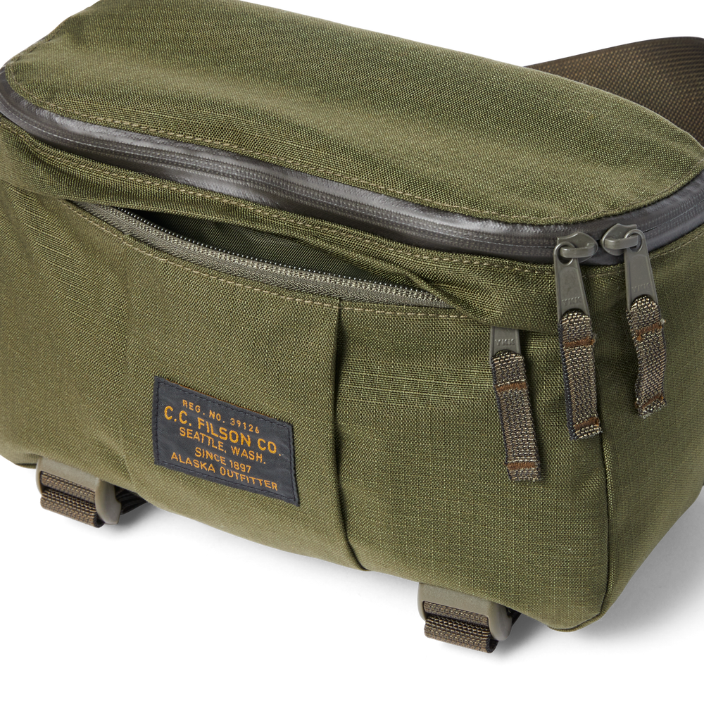 Alternate view of the Filson Ripstop Compact Waist Pack - Surplus Green