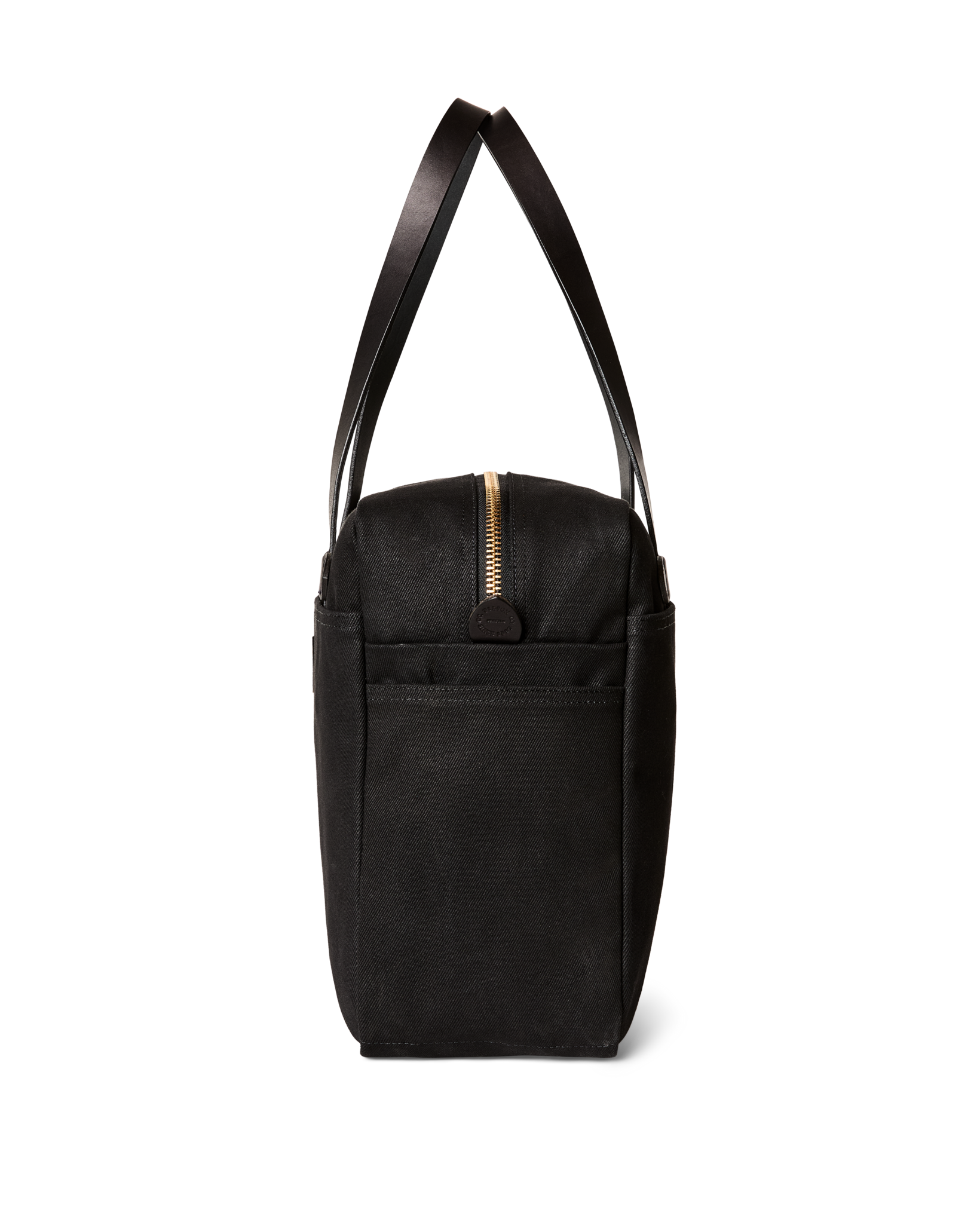 Rugged Twill Zipper Tote Bag - Black | Filson