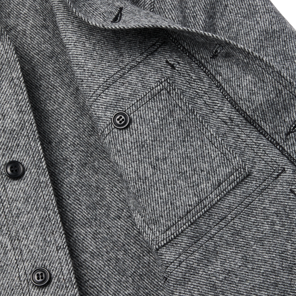 Alternate view of the Filson Mackinaw Wool Cruiser Jacket - Gray Black