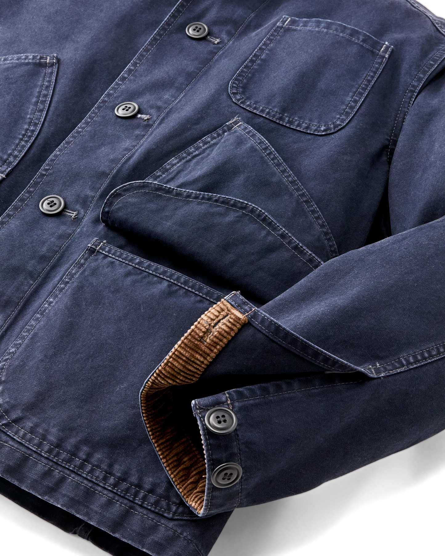 Alternate view of the Filson Canvas Outfitter Jacket - Blue Mussel