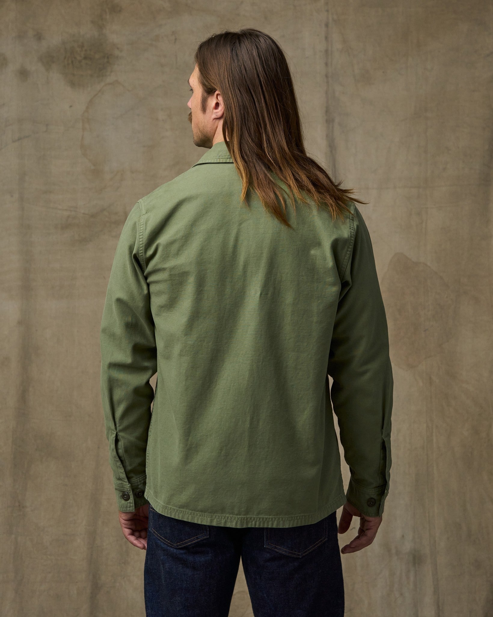 Field Jac-shirt - Washed Fatigue Green