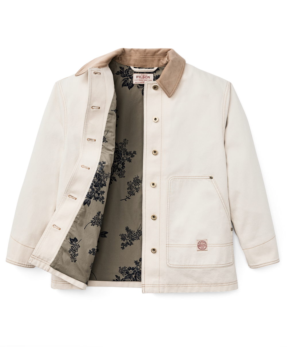 Alternate view of the Filson Women's 11-oz. Denim Barn Coat - Natural Seed