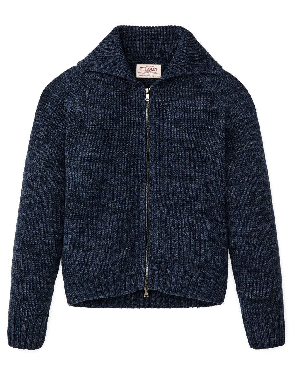 FILSON - 新品 Filson 100%ヴァージンウールカーディガン サイズS レディース Women's Cotton Full-zip Cardigan - Navy / Marl | Filson