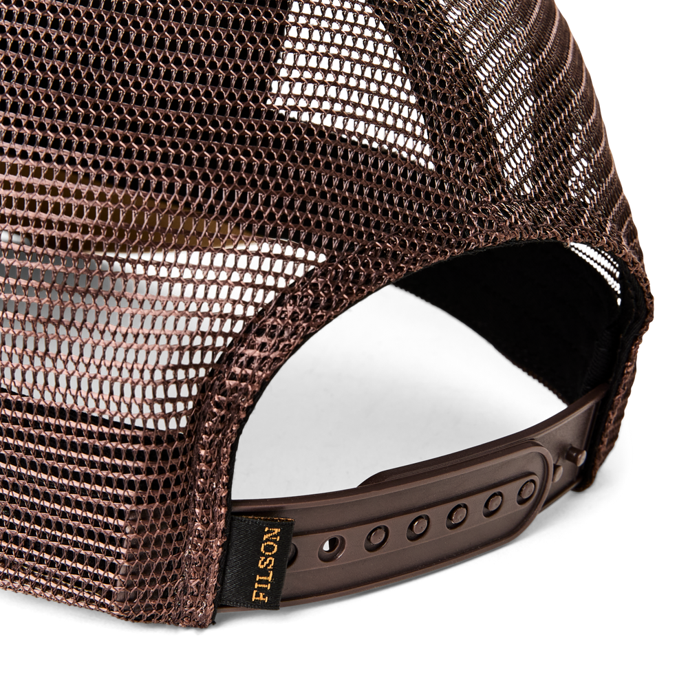 Alternate view of the Filson Logger Mesh Cap - Wheat / Wood