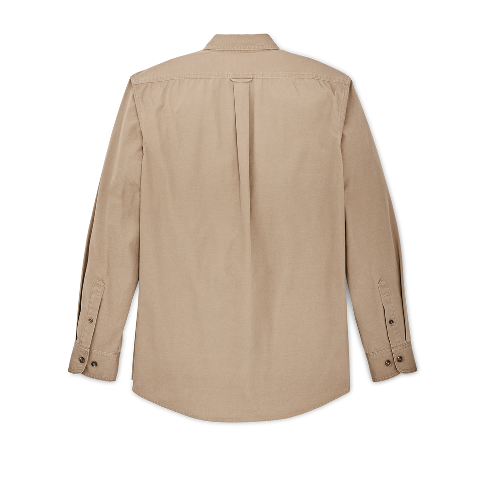 Alternate view of the Filson Safari Cloth Guide Shirt - Safari Khaki