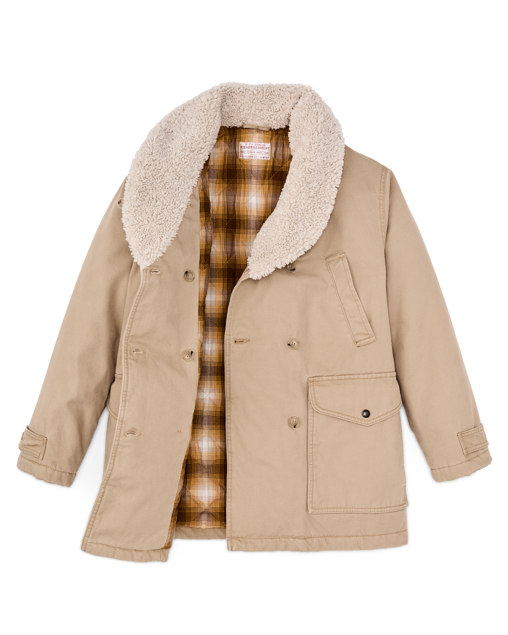 Alternate view of the Filson Women's Canvas Packer Coat - Natural
