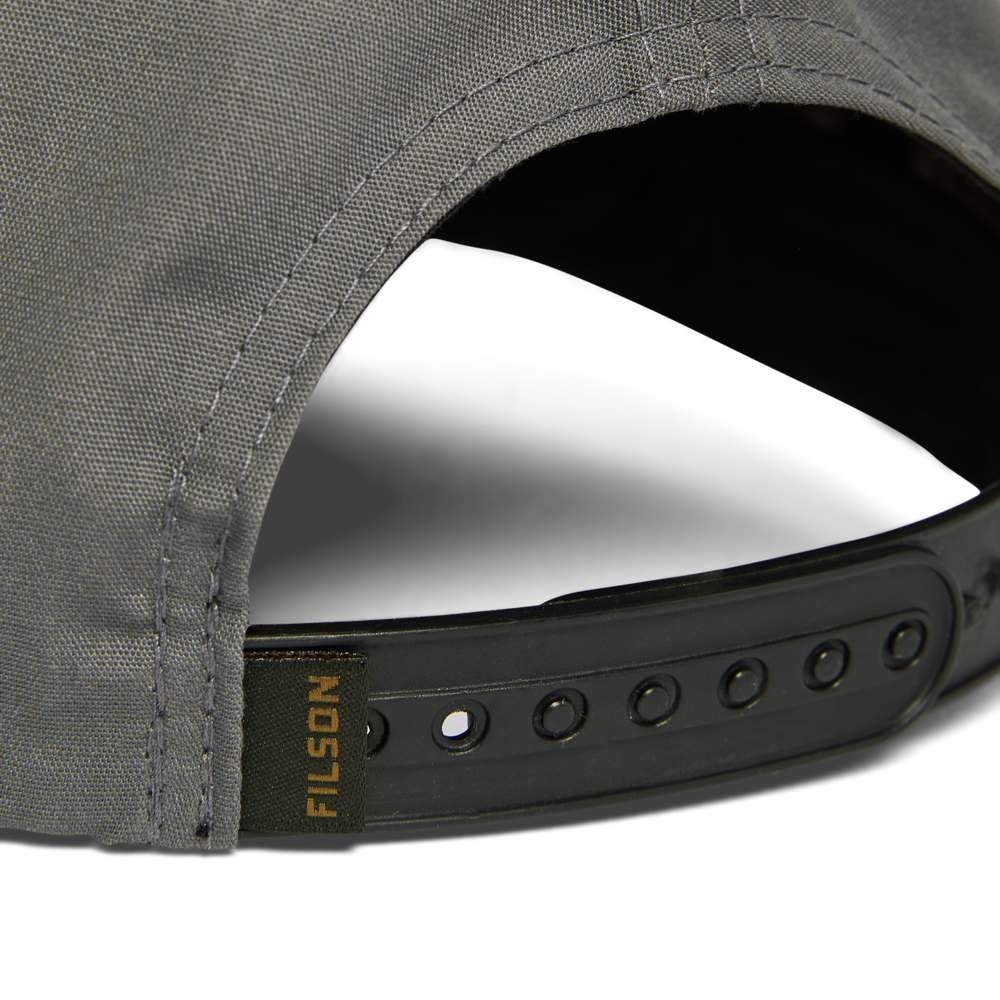 Alternate view of the Filson Rope Trucker Cap - Charcoal / Scenic Patch