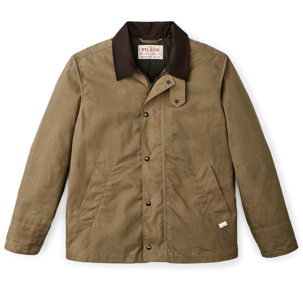 Dry Wax Short Field Jacket - Dark Beige | Filson