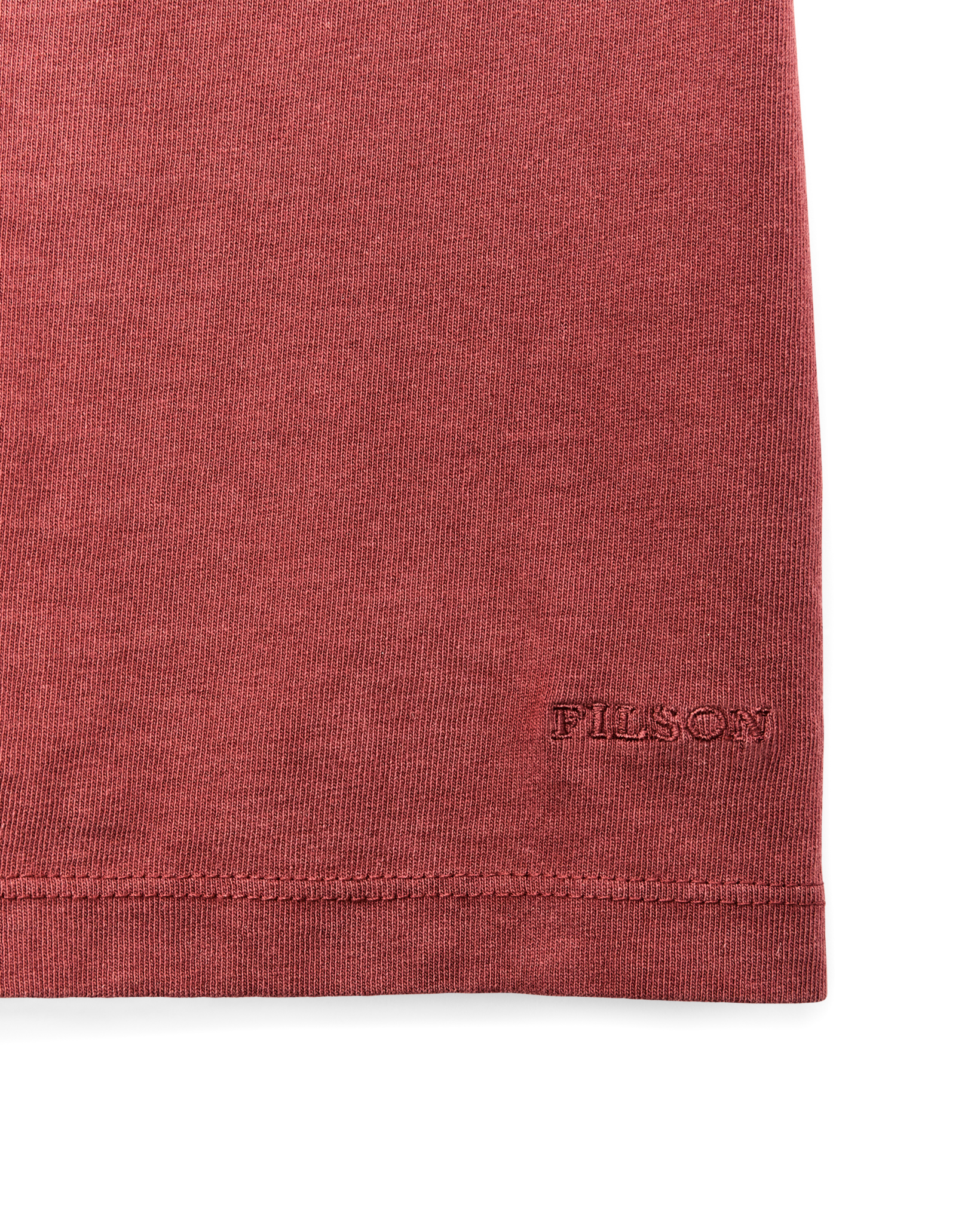 Women's Short Sleeve Pocket Tee - Fired Brick