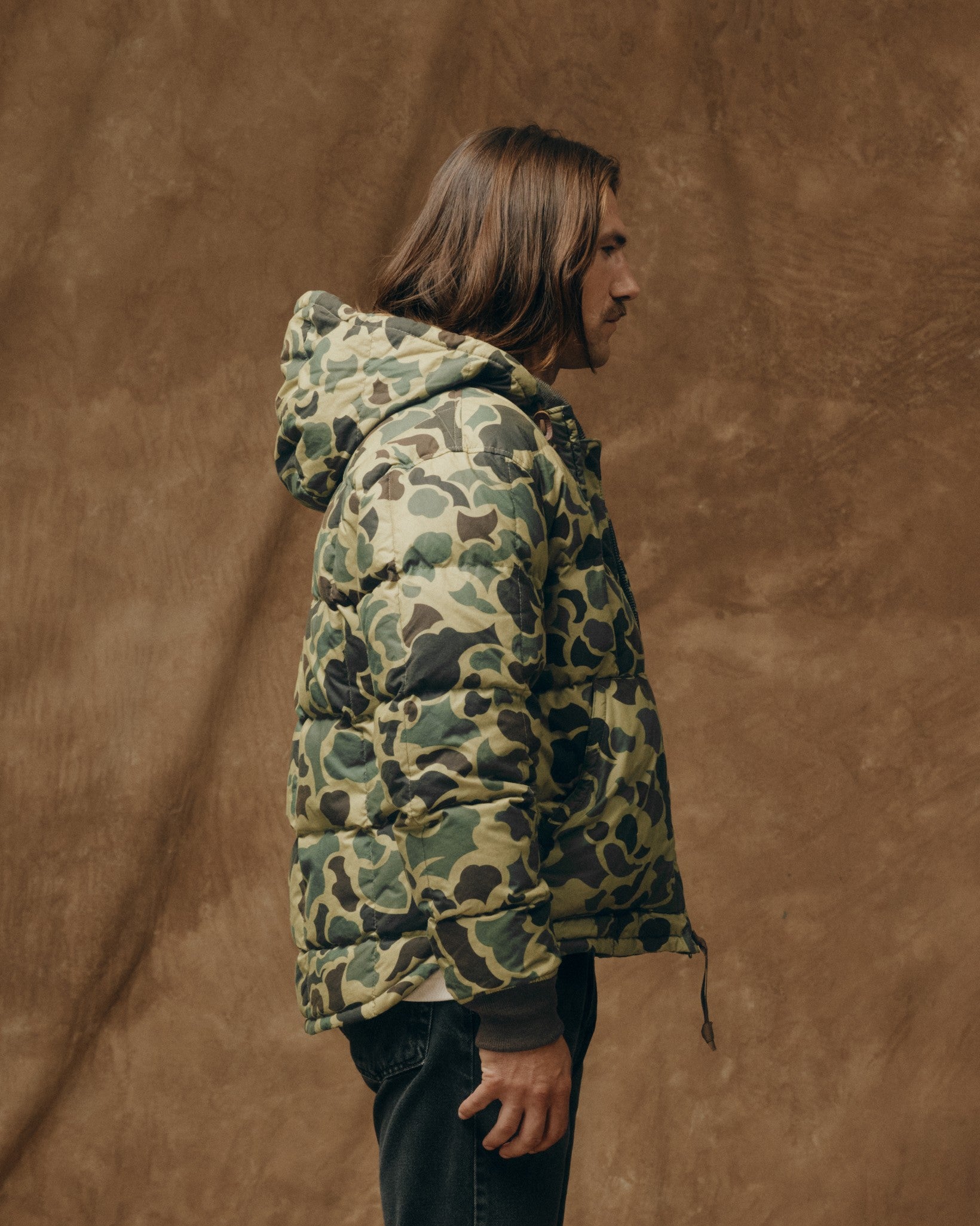 Waxed Down Jacket - Tundra Shrub Camo | Filson