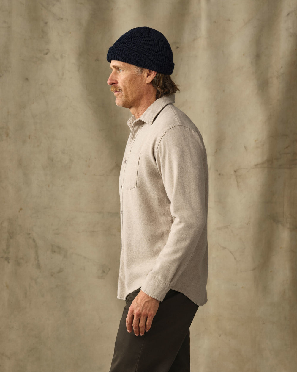Rustic Flannel Shirt - Dark Natural Heather