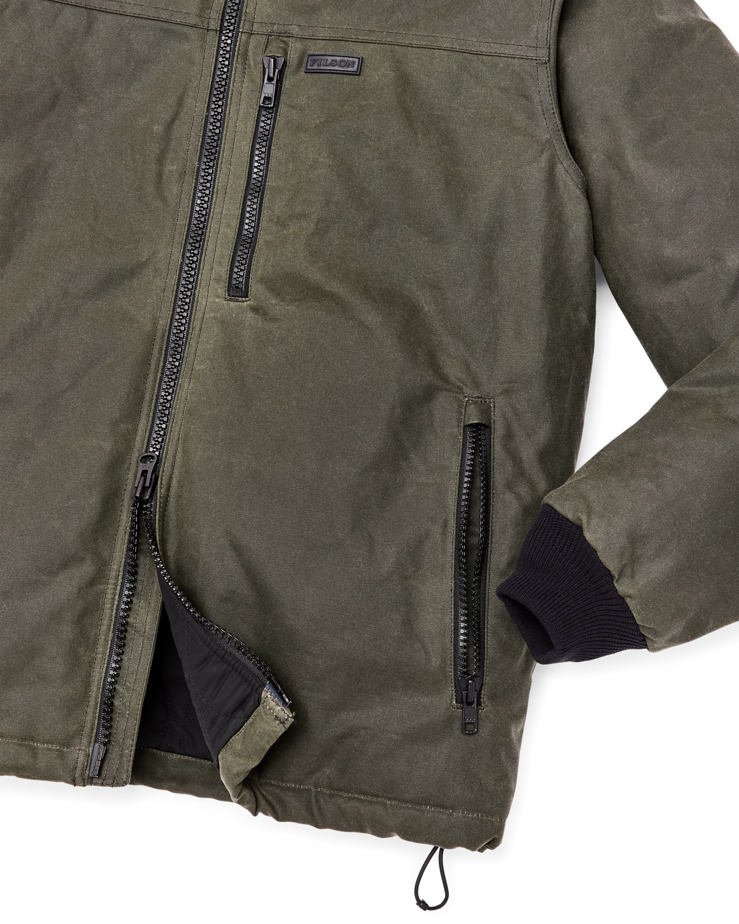 Alternate view of the Filson Tin Cloth Primaloft Jacket - Otter Green
