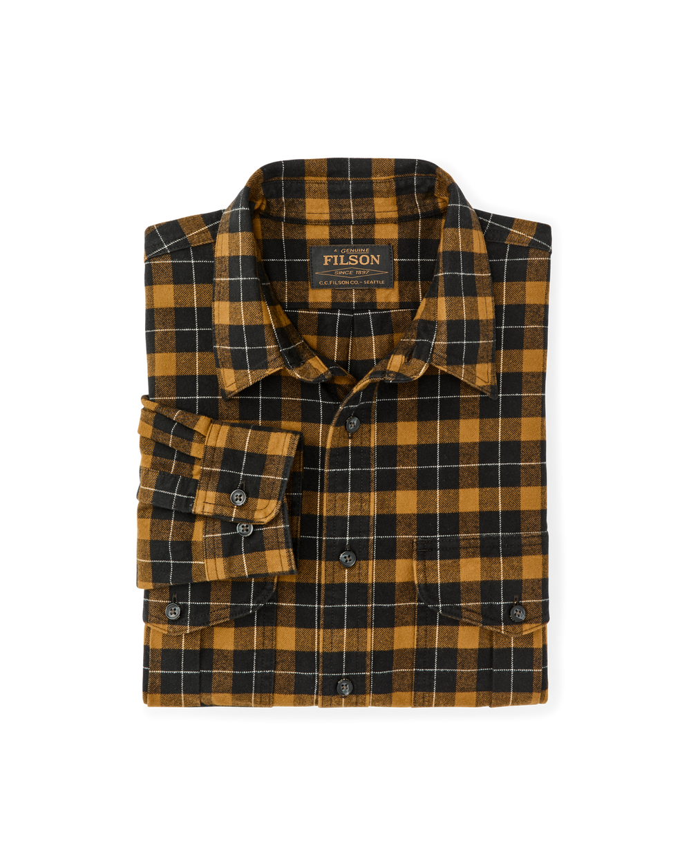 Alaskan Guide Shirt - Black / Gold Plaid