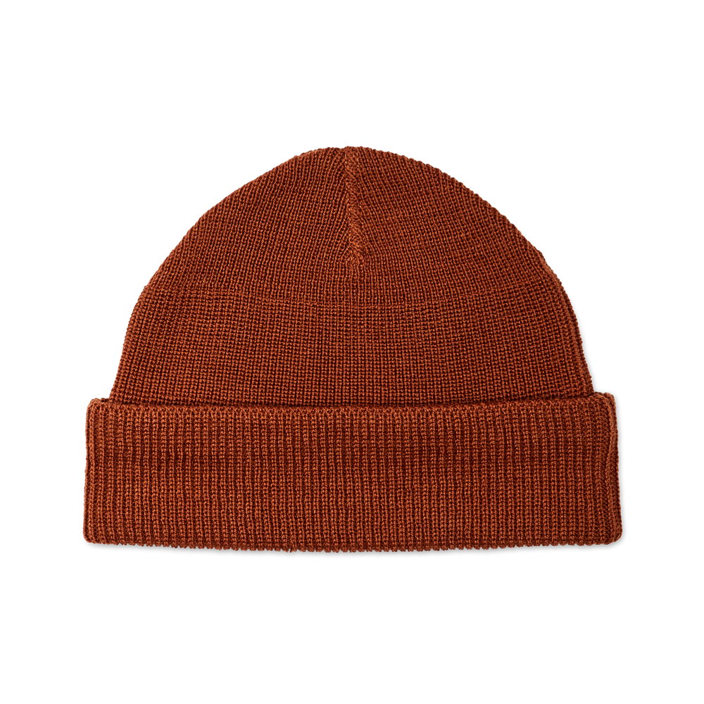 Front-facing image of the Filson Fleet Watch Cap - Burnt Ochre