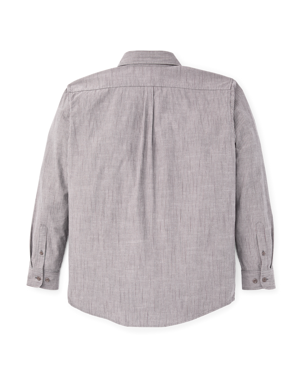 Chambray Button-Down Shirt - Vintage Gray Stripe