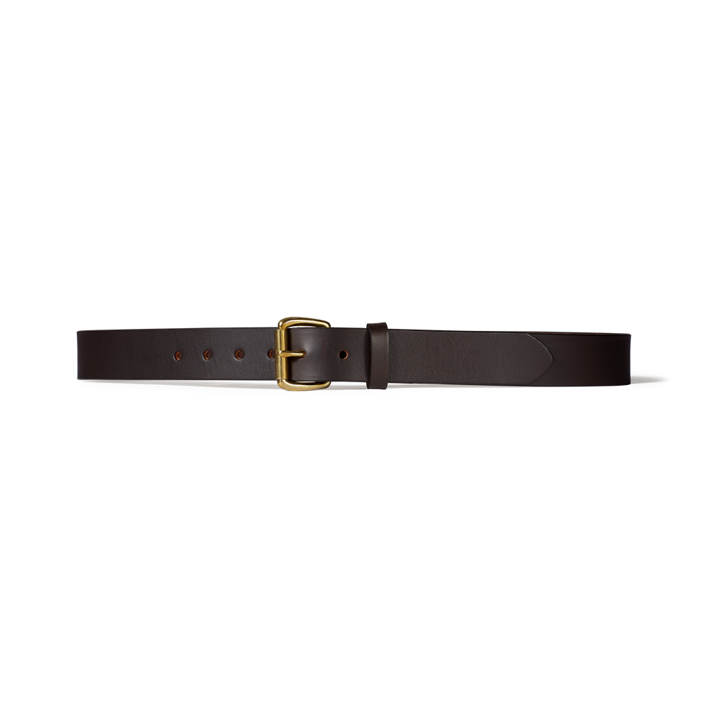 Filson 1.25" Bridle Leather Belt - Brown Leather